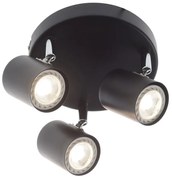 Σποτ Τρίφωτο Aca Orfeas SUH1893PB Black Matt