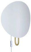 Φωτιστικό Τοίχου Spargo E27 32x39,3cm White-Brass Dftp