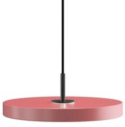 Κρεμαστό Φωτιστικό Οροφής LED 14W Φ31cm Μαύρο Φινίρισμα Asteria Umage-2432C4175-Ροζ 2432C4175