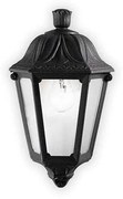 Φωτιστικό Τοίχου-Απλίκα Anna 101552 22x13x35cm 1xE27 23W Black Ideal Lux