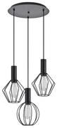 Φωτιστικό Οροφής Τρίφωτο Homelighting Adept Flex 77-8905 Black