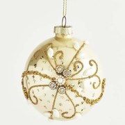 Χριστουγεννιάτικες Μπάλες (Σετ 4Τμχ) 600-42787 8cm Gold