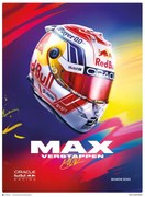 Εκτύπωση τέχνης Max Verstappen - Helmet 2023