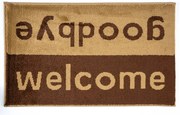 Sdim Πατάκι Εισόδου Μοκέτα  Fashion Welcome Brown/Beige 40x67εκ.