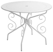 Τραπέζι AMORE Μεταλλικό Λευκό Φ95x74Υ εκ. 95x95x74 εκ.