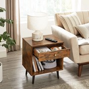 Κομοδίνο Με Συρτάρι &amp; Ράφι (50x40x58) Vasagle LET71BX