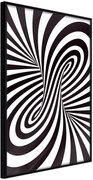 Αφίσα - Black and White Swirl - 40x60 - Μαύρο - Χωρίς πασπαρτού