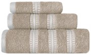 Πετσέτες Promise (Σετ 3τμχ) Beige Nef-Nef Σετ Πετσέτες 100% Cotton