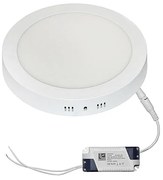 Adeleq Led Φωτιστικό Επίτοιχο Αλουμινίου Στρογγυλό 18W 6300K Λευκό 21-0183100