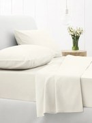 Σεντόνια Μονά 105x205+30 Με Λάστιχο Σετ 3 Τεμ. Sunshine Home Cotton Feelings 100 White