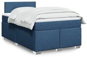 ΚΡΕΒΑΤΙ BOXSPRING ΜΕ ΣΤΡΩΜΑ ΜΠΛΕ 120X200 ΕΚ. ΥΦΑΣΜΑΤΙΝΟ 3285854