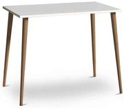 Τραπέζι Fiona Megapap από μελαμίνη χρώμα λευκό 90x55x75εκ.