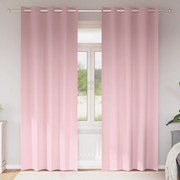 vidaXL Κουρτίνες 2 pcs Μωρουδίστικο Ροζ 260 x 140 εκ. Πολυεστέρας