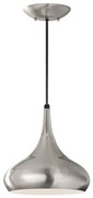 Κρεμαστό Φωτιστικό Οροφής 1xE27  Φ25cm  Beso Elstead Lighting-FE-BESO-P-M-BS-Ασημί FE-BESO-P-M-BS