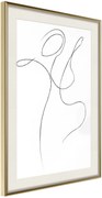 Αφίσα - Two Souls I - 30x45 - Χρυσό - Με πασπαρτού