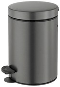 Χαρτοδοχείο 12lt  Ø25x40 εκ. Antracite Grained Sanco Waste Bins 90611-M118