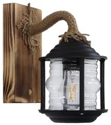 Φωτιστικό Τοίχου - Απλίκα R-320ΑΡ l H23,5x22x15cm 30-0056 Black Heronia