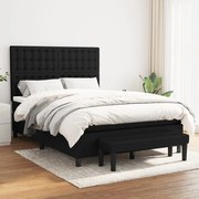 ΚΡΕΒΑΤΙ BOXSPRING ΜΕ ΣΤΡΩΜΑ ΜΑΥΡΟ 140X190 ΕΚ. ΥΦΑΣΜΑΤΙΝΟ 3136911