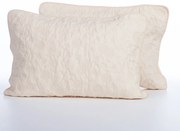 Ζεύγος Μαξιλαροθήκες Καπιτονέ (52x72) Nef-Nef Homeware Premium Zinovia Vanilla