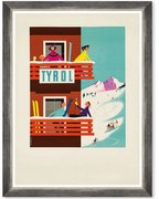 Κάδρο Tyrol FA13473 50x70cm Multi MindTheGap Κάθετοι Wood, Glass