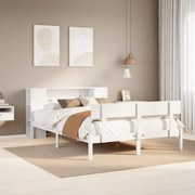 vidaXL Κρεβάτι Βιβλιοθήκη Χωρίς Στρώμα 120x200 εκ Μασίφ Ξύλο Πεύκο