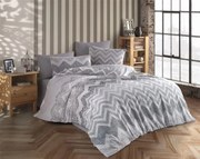 Σεντόνια Σετ 4 τεμ Polycotton Εμπριμέ King Size Αθηνά 405 240X270 Grey DimCol