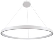 Φωτιστικό Οροφής Nemesis 61165 Led 75W Φ100cm White GloboStar Μέταλλο