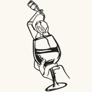 Διακοσμητικό Τοίχου Glass of Wine Girl Line Art 507ATP1189 33x69cm Black Wallity Ατσάλι