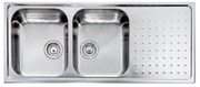 Sanitec Stainless Steel Sinks 11107 Ανοξείδωτος Νεροχύτης 80cm με ποδιά αριστερά