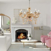 Φωτιστικό οροφής InLight 5314-6 Πολύφωτο-Μελί