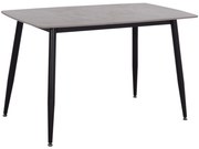 ΤΡΑΠΕΖΙ RAVEN HM9854.13 ΚΕΡΑΜΙΚΟ TOP ΓΚΡΙ ΜΑΡΜΑΡΟ-ΜΑΥΡΟ ΜΕΤΑΛΛΟ 120x70x73Υεκ.