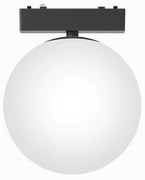 Φωτιστικό Μπάλα 15xH19cm Μαγνητικής Ράγας Ultra Thin 48V Μαύρο Led CCT 3000-4000-5700K 9w 780lm 360º Sun Light ARION-9G-SM