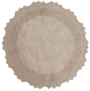 Πατάκι Μπάνιου Στρογγυλό 60cm Με Crochet Δαντέλα Anna Riska Lace Linen