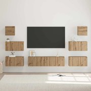 vidaXL Σετ επίπλου τηλεόρασης 8 pcs artisan δρυς 60 x 30 x 30 cm