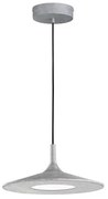 Κρεμαστό Φωτιστικό Οροφής LED Μέταλλο Slim Η250 Φ45 Fischer Honsel-860025-Γκρι 860025