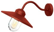 Απλίκα Φωτιστικό Τοίχου E27 60W IP44 Klampenborg Elstead KLAMPENBORG-OXR Κόκκινο