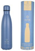 Estia Θερμός Flask Lite Save The Aegean 500ml Denim Blue