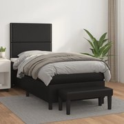 ΚΡΕΒΑΤΙ BOXSPRING ΜΕ ΣΤΡΩΜΑ ΜΑΥΡΟ 90X190ΕΚ. ΑΠΟ ΣΥΝΘΕΤΙΚΟ ΔΕΡΜΑ 3137575