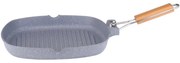 Γκριλιέρα Rosberg Premium RP54316B28, 28 cm, Αποσπώμενη Λαβή, Μαρμάρινη Επίστρωση, Κατασκευασμένο από αλουμίνιο, Γκρι