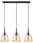 Κρεμαστό Φωτιστικό Ράγα Trio Lighting Chiron 310800308 Οξυντέ-Μαύρο Ματ