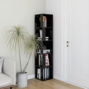 Ντουλάπι Γωνία Μαύρο 33 x 33 x 164,5 εκ. από Επεξ. Ξύλο 809045