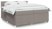 ΚΡΕΒΑΤΙ BOXSPRING ΜΕ ΣΤΡΩΜΑ TAUPE 200X200 ΕΚ. ΥΦΑΣΜΑΤΙΝΟ 3289479