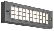 Απλίκα Φωτιστικό Τοίχου LED 6W 3CCT IP65 Πλέγμα Senario Pro Eurolamp 145-52119 Ανθρακί