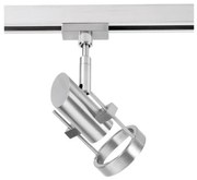 Σποτ Ράγας 1xGZ 50W Νίκελ ματ m6 - HV-TRACK 4 43061 Fischer Honsel-43061-Νίκελ Ματ 43061