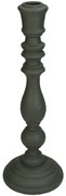 Κηροπήγιο ArteLibre Γκρι Polyresin 10x10x28cm-05153341