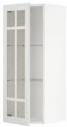 METOD ντουλάπι τοίχου με ράφια/γυάλ πόρτα 694.610.70