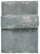 Χριστουγεννιάτικο Runner Polyester 45x140εκ. Christmas 0714 Ασημί-Γκρι Das Home