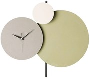 Ρολόι Τοίχου Pavimento 902LMN1106 48x44cm Multi-Green Wallity Μέταλλο