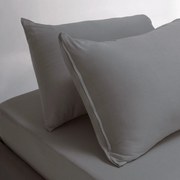 Σεντόνι Μονό Με Λάστιχο + Μαξιλαροθήκη (Σετ) Melinen Jersey Grey