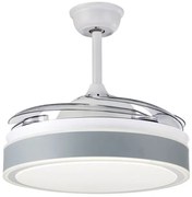 Ανεμιστήρας Οροφής με Φως LED 80W Φ90cm Αλουμίνιο Γκρι 5028-GY Sunlight-5028-GY-Γκρι 5028-GY